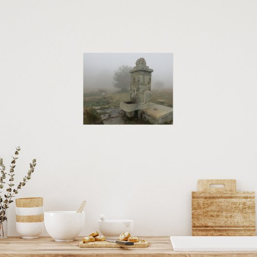 Misty Fountain Poster (Küche)
