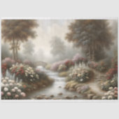 Misty Garden Stream Decoupage Seidenpapier (Vorderseite)