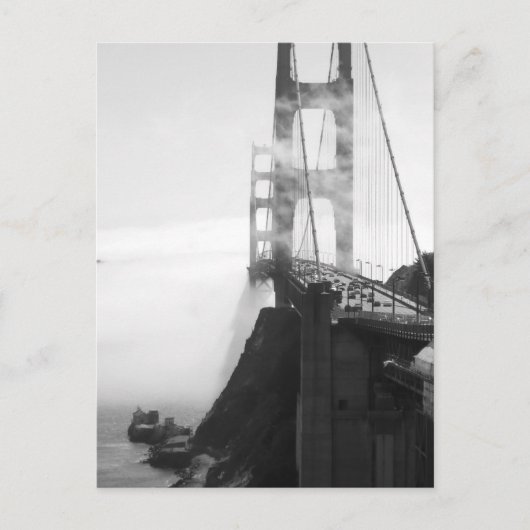 Misty Golden Gate Bridge II Postkarte (Vorderseite)
