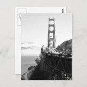 Misty Golden Gate Bridge V Postkarte (Vorne/Hinten)