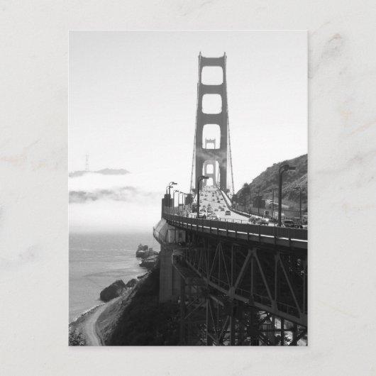 Misty Golden Gate Bridge V Postkarte (Vorderseite)