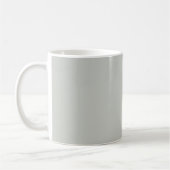 Misty Gray Green Solid Color Kaffeetasse (Links)