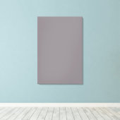 Misty Gray Grey Solid Trend - Hintergrund Leinwanddruck (Insitu (Holzboden))