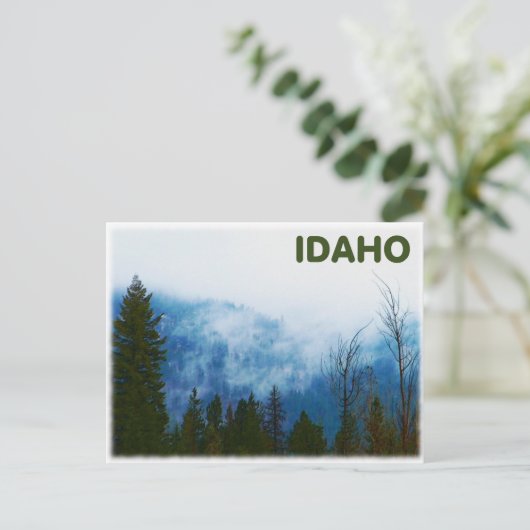 Misty Gray Postkarte (Stehend Vorderseite)