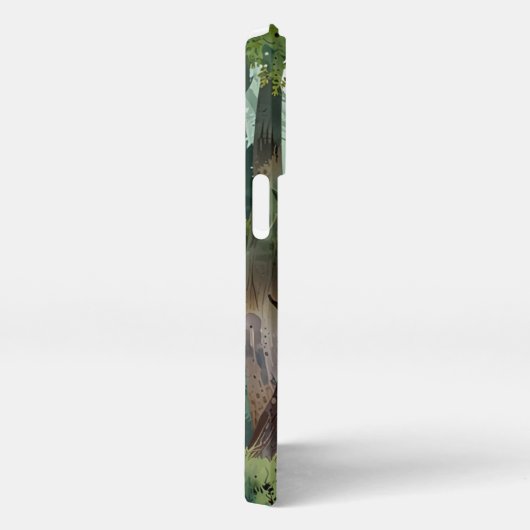 Misty Green Forest-Telefonfälle iPhone Hülle (Rechte Seite)