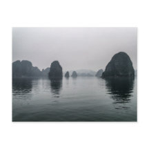 Misty Halong Bay Rock Islands, Vietnam