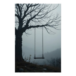 Misty Hill Swing Poster