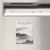 Misty Indiana Dunes National Park Travel Magnet (In Situ (Geschirrspüler))
