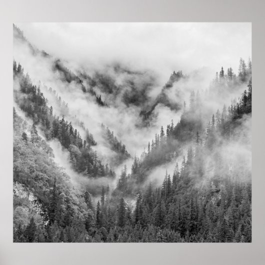 Misty Jiuzhaigou: China des UNESCO-Welterbes. Poster (Vorne)