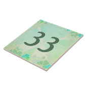 Misty Kleeblatt House Number Tile Fliese (Seite)