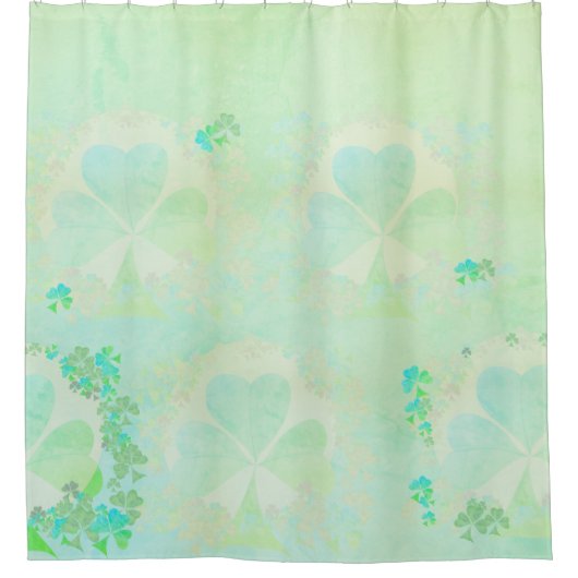 Misty Kleeblatts Duschvorhang (Vorderseite)