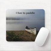 Misty Lake Canoe Mousepad (Mit Mouse)