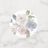 Misty Lake | Dusty Floral Always Forever Monogram Konfetti (Klein Vorderseite)