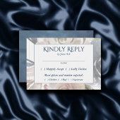 Misty Lake | Lieblich weich Dusty Hued Floral Entr RSVP Karte