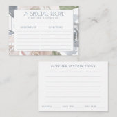 Misty Lake | Schöne weiche, gediegene Rezeptionska Begleitkarte (Vorne/Hinten)