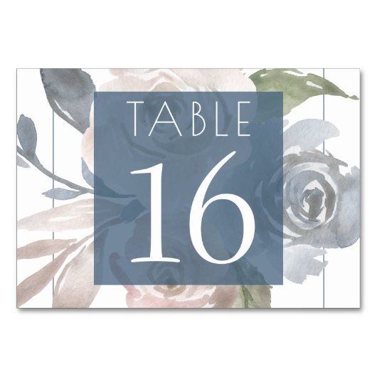 Misty Lake | Schöne weiche, trockene Tonschiefer Tischnummer (Rückseite)