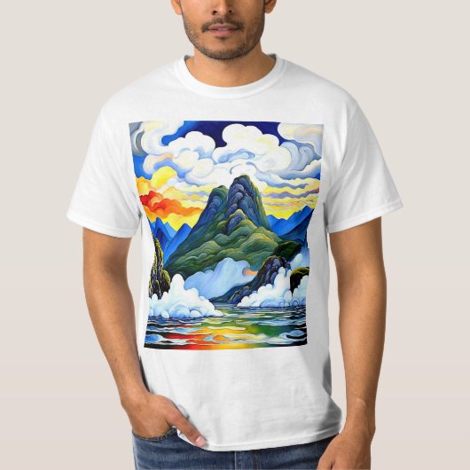 Misty Lake T-Shirt (Vorderseite)