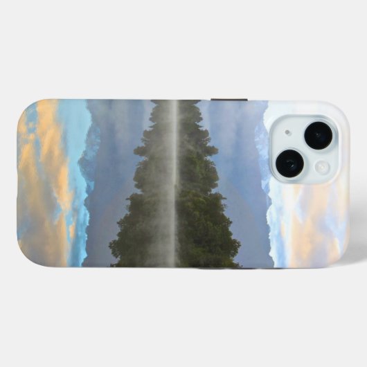 Misty Lake Trees Reflection Ruhige Lage Foto Case-Mate iPhone Hülle (Rückseite (Horizontal))