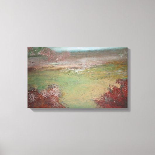 Misty Landscape Leinwanddruck (Vorderseite)