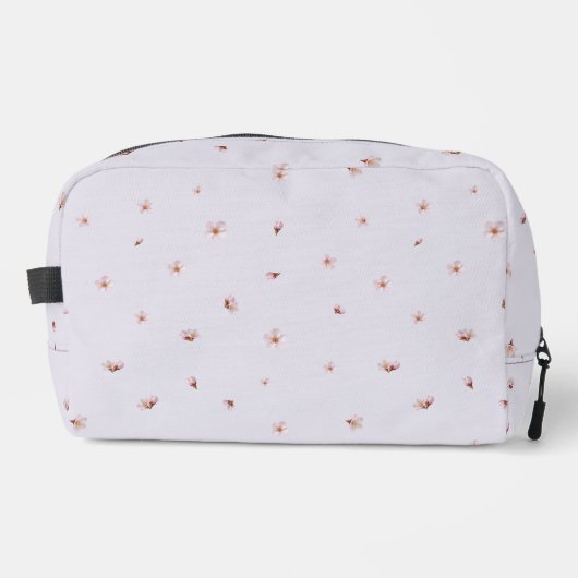 Misty Lavender Cherry Blossom Floral Pattern Waschbeutel (Vorderseite)
