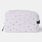 Misty Lavender Cherry Blossom Floral Pattern Waschbeutel (Rückseite)