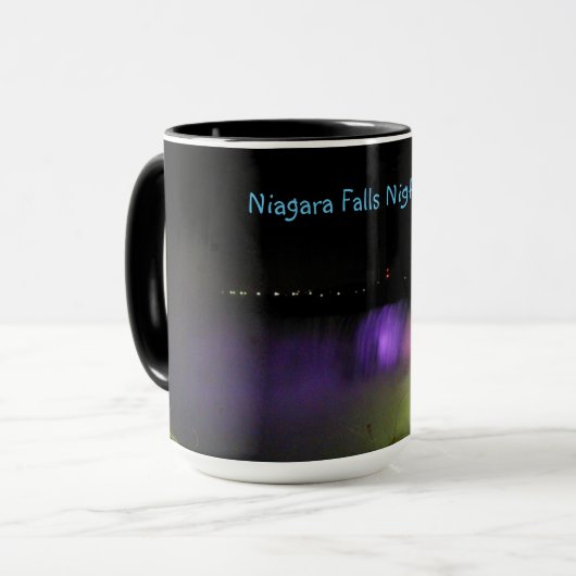 Misty Lights Niagara Falls Tasse (Vorderseite Links)