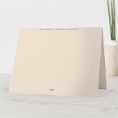 Misty London Street 1800s Birthday Karte (Rückseite)