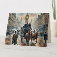 Misty London Street 1800s Birthday