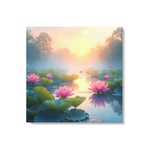 Misty Lotus Pond