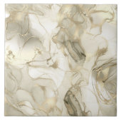 Misty Marble Abstract Pattern Light Gold ID705c Fliese (Vorderseite)