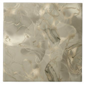 Misty Marble Abstract Pattern Med. Gold ID705b Fliese (Vorderseite)