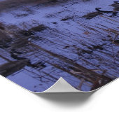 Misty Marsh Foto Poster (Ecke)