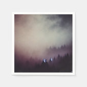 Misty Mauve Dawn Fall Gradient Découpage Napkins Serviette (Vorderseite)