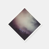 Misty Mauve Dawn Fall Gradient Découpage Napkins Serviette (Ecke)