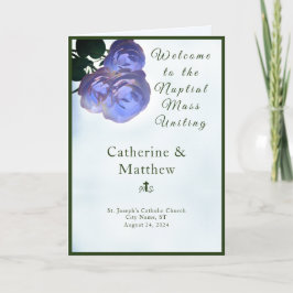 Misty Mauve & Green Nuptial Mass mit Foto Programm
