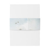 Misty Meadow and Heart Monogram Einladungsbanderole (Rückseitenbeispiel)