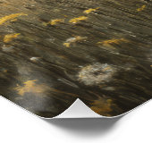 Misty Meadow Fawn Nature Print Poster (Ecke)