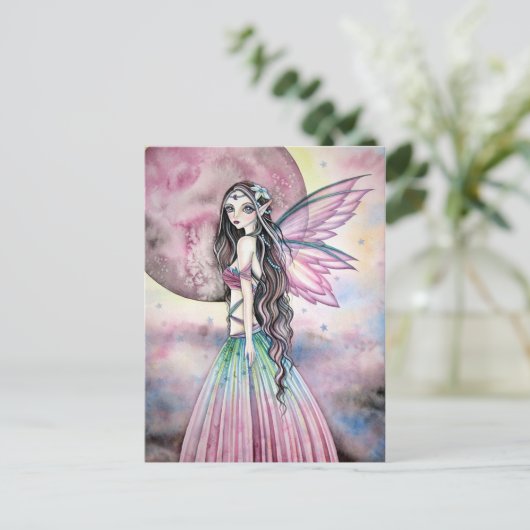 Misty Moon - Postkarte (Stehend Vorderseite)