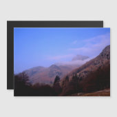 Misty Morgens Langdale Pikes Cumbria England Magnetkarte (Vorne/Hinten)