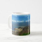 Misty Morning an Nobska Point - Cape Cod MA Kaffeetasse (Vorderseite Links)