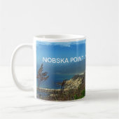 Misty Morning an Nobska Point - Cape Cod MA Kaffeetasse (Links)