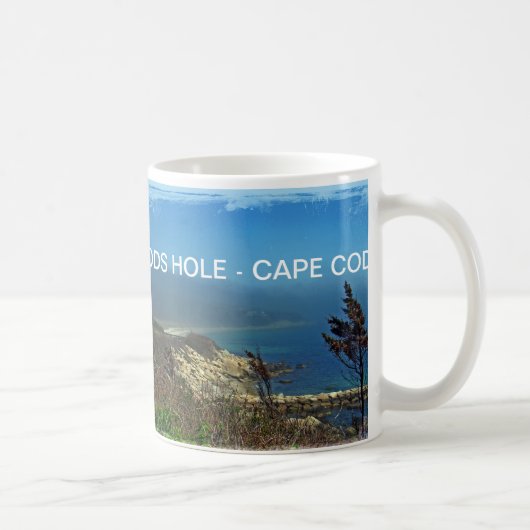 Misty Morning an Nobska Point - Cape Cod MA Kaffeetasse (Rechts)