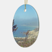 Misty Morning an Nobska Point - Cape Cod MA Keramik Ornament (Links)