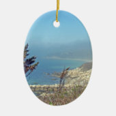 Misty Morning an Nobska Point - Cape Cod MA Keramik Ornament (Vorne)