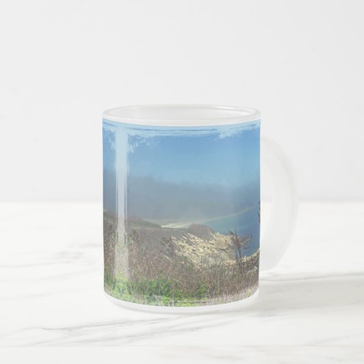 Misty Morning an Nobska Point - Cape Cod MA Mattglastasse (VorderseiteRechts)