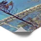 Misty Morning an Nobska Point - Cape Cod MA Poster (Ecke)