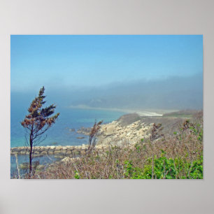 Misty Morning an Nobska Point - Cape Cod MA Poster