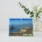 Misty Morning an Nobska Point - Cape Cod MA Postkarte (Stehend Vorderseite)
