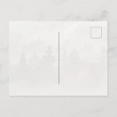 Misty morning at the valley postkarte (Rückseite)