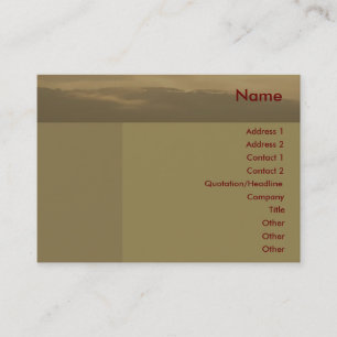 Misty Morning Business Card Visitenkarte